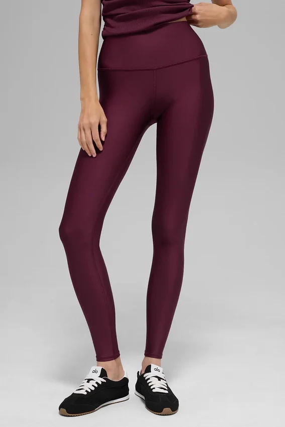 High-Waist Airlift Legging - Bordo