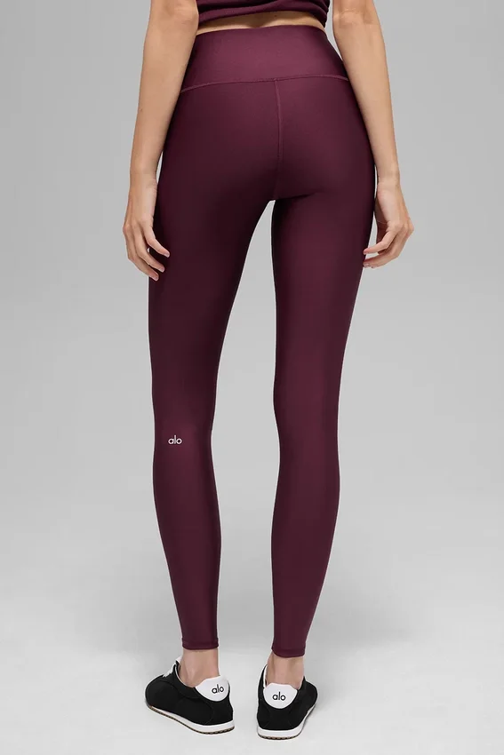High-Waist Airlift Legging - Bordo