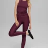 High-Waist Airlift Legging - Bordo