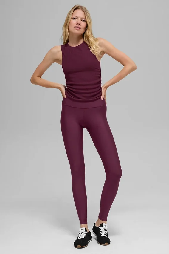 High-Waist Airlift Legging - Bordo