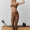 High-Waist Airlift Legging - Güneşten Öpülmüş Kahverengi