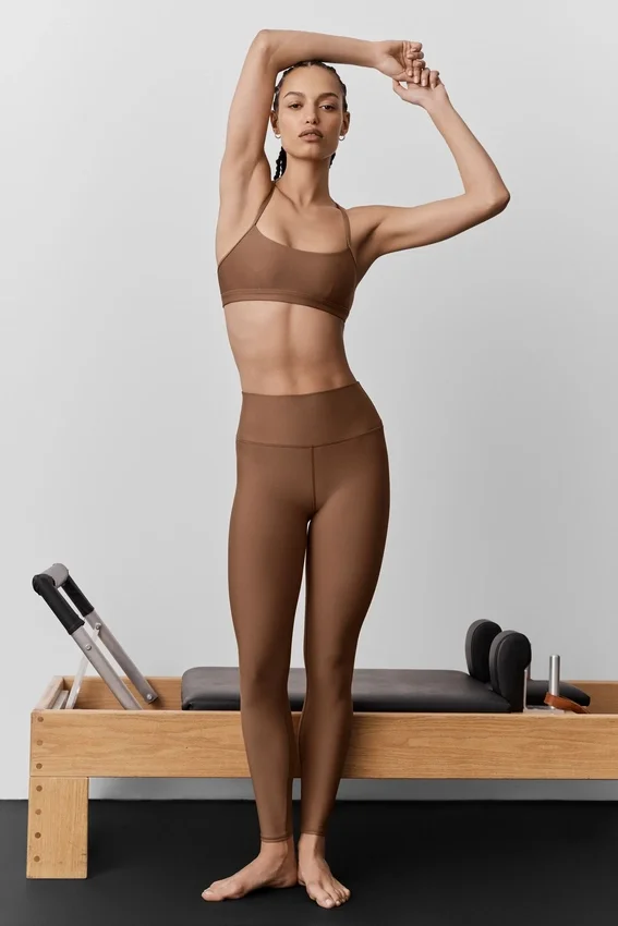 High-Waist Airlift Legging - Güneşten Öpülmüş Kahverengi
