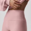 High-Waist Airlift Legging - Vintage Pembe