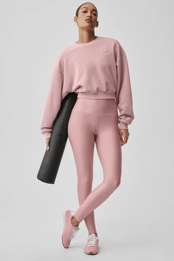High-Waist Airlift Legging - Vintage Pembe