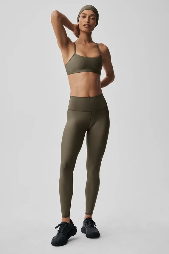 High-Waist Airlift Legging - Zeytin Ağacı
