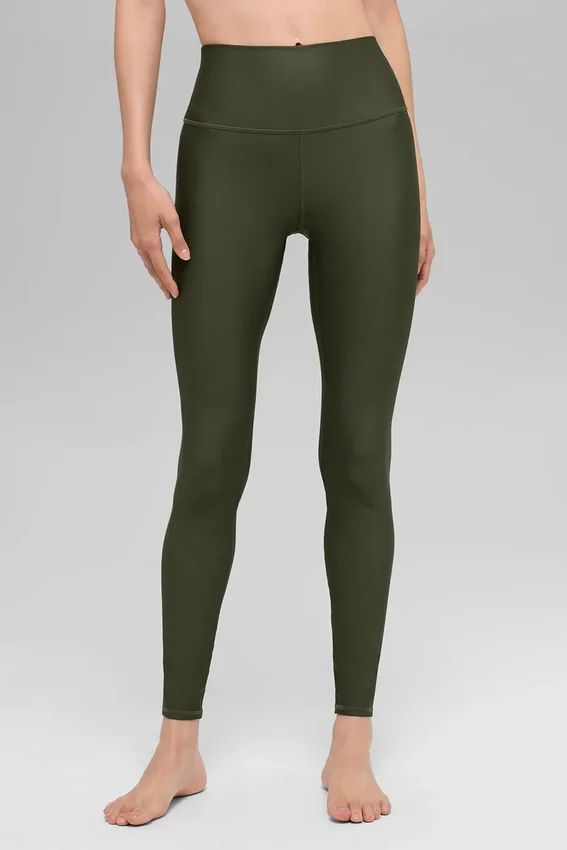 High-Waist Airlift Legging - Zeytin Yeşili