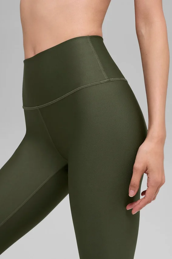 High-Waist Airlift Legging - Zeytin Yeşili