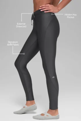 High-Waist Airlift Light Speed Tayt – Antrasit