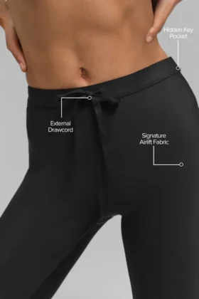 High-Waist Airlift Light Speed Tayt – Siyah