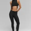 High-Waist Airlift Light Speed Tayt - Siyah