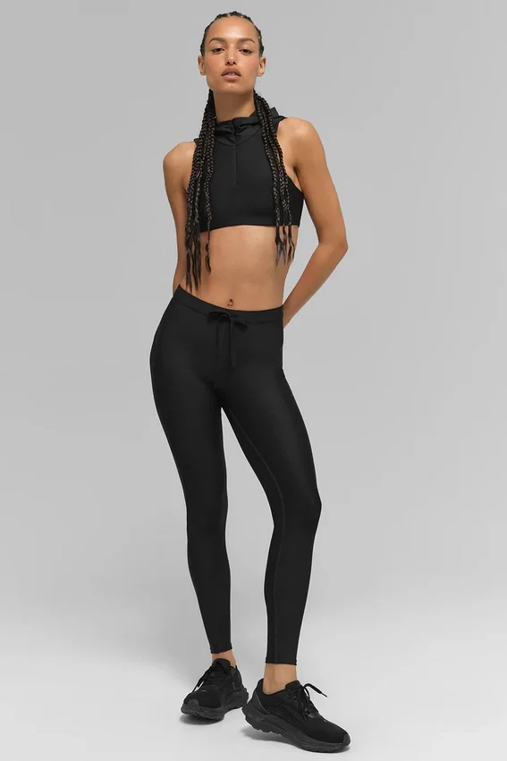 High-Waist Airlift Light Speed Tayt - Siyah