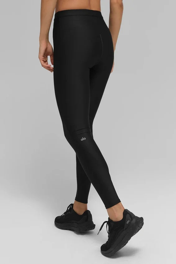 High-Waist Airlift Light Speed Tayt - Siyah