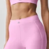 High-Waist Airlift Love Language Stirrup Tayt - Şeker Kalpli Pembe