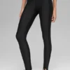High-Waist Airlift Love Language Stirrup Tayt - Siyah