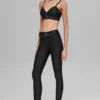 High-Waist Airlift Love Language Stirrup Tayt - Siyah