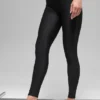 High-Waist Airlift Mesh Infatuation Tayt - Siyah