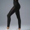 High-Waist Airlift Mesh Serisi Tayt - Siyah