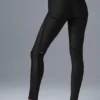 High-Waist Airlift Mesh Serisi Tayt - Siyah