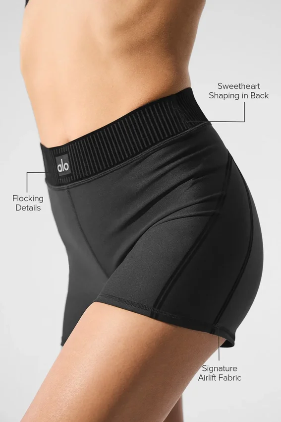 High-Waist Airlift Şort Serisi - Siyah