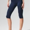 High-Waist Airlift Serisi Capri - Lacivert