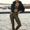 High-Waist Airlift Suit Up Tayt - Zeytin Ağacı/Zeytin Ağacı