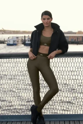 High-Waist Airlift Suit Up Tayt - Zeytin Ağacı/Zeytin Ağacı
