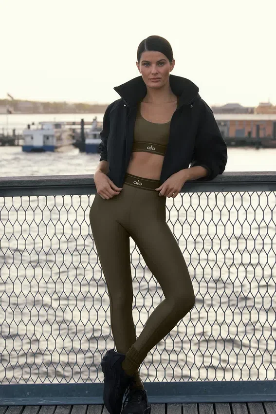 High-Waist Airlift Suit Up Tayt - Zeytin Ağacı/Zeytin Ağacı