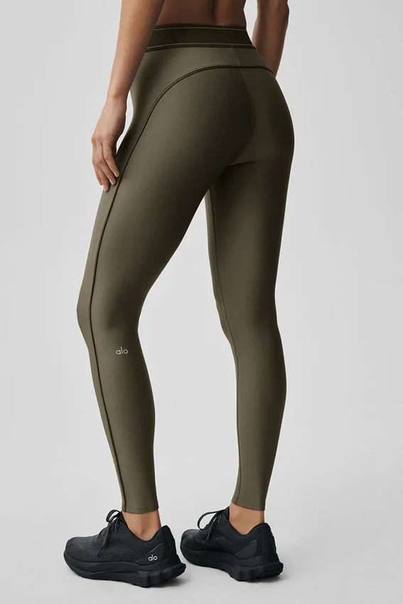 High-Waist Airlift Suit Up Tayt - Zeytin Ağacı/Zeytin Ağacı