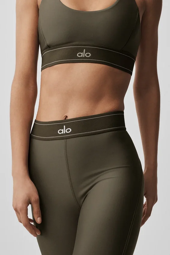 High-Waist Airlift Suit Up Tayt - Zeytin Ağacı/Zeytin Ağacı
