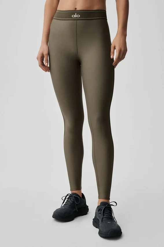 High-Waist Airlift Suit Up Tayt - Zeytin Ağacı/Zeytin Ağacı