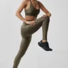 High-Waist Airlift Suit Up Tayt - Zeytin Ağacı/Zeytin Ağacı