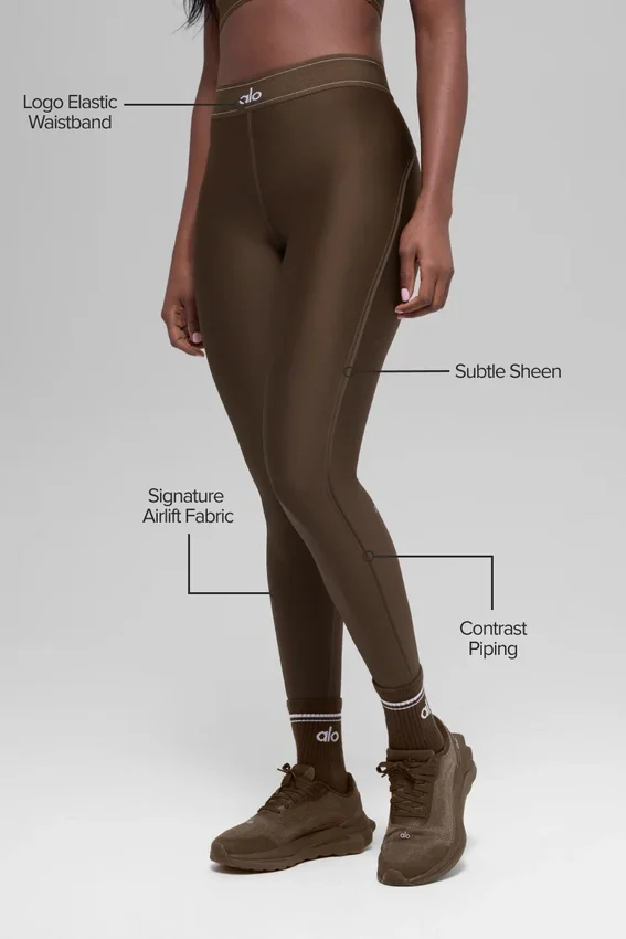 High-Waist Airlift Suit Up Taytlar - Espresso