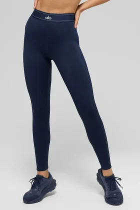 High-Waist Airlift Suit Up Taytlar - Lacivert/Lacivert