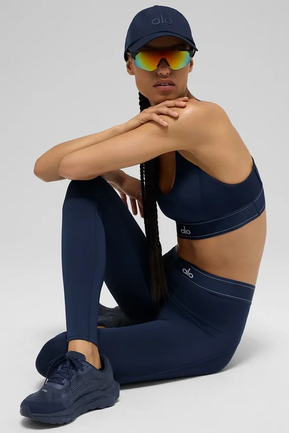 High-Waist Airlift Suit Up Taytlar - Lacivert/Lacivert