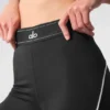 High-Waist Airlift Suit Up Taytlar - Siyah/Beyaz