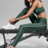 High-Waist Airlift Suit Up Taytlar - Yonca Yeşili/Beyaz