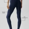 High-Waist Airlift Top-Notch Legging - Lacivert