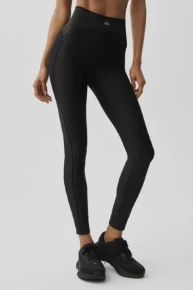 High-Waist Airlift Top-Notch Legging - Siyah