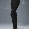 High-Waist Alosoft Ev Taytı - Siyah
