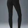 High-Waist Alosoft Ev Taytı - Siyah