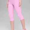 High-Waist Alosoft Iconic 90'S Kapri - Şeker Kalp Pembesi