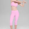 High-Waist Alosoft Iconic 90'S Kapri - Şeker Kalp Pembesi