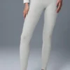 High-Waist Alosoft Lounge Tayt - Atletik Melanj Gri