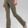 High-Waist Bootcut Airbrush Tayt - Açık Kakao