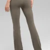 High-Waist Bootcut Airbrush Tayt - Açık Kakao