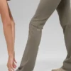 High-Waist Bootcut Airbrush Tayt - Açık Kakao