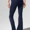High-Waist Bootcut Legging - Lacivert