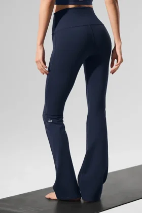 High-Waist Bootcut Legging – Lacivert