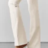 High-Waist Bootcut Tayt - Fildişi