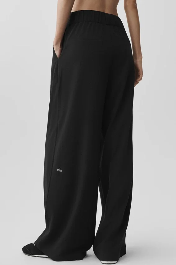 High-Waist Dreamscape Pantolon (Normal) - Siyah